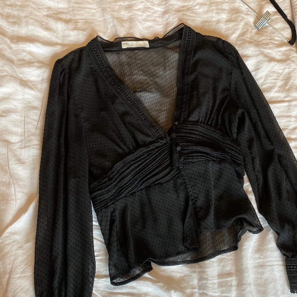 Zara Sheer Blouse